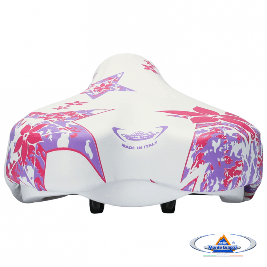 Siodło 996 OK GO Dziec.;220x145mm;Jarzmo;Biało/Różowe -zdjęcie numer 6