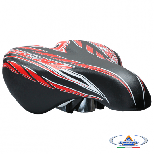 Siodło 996 OK GO Dziec.;220x145mm;Jarzmo;Czarno/Czerwone -zdjęcie numer 5