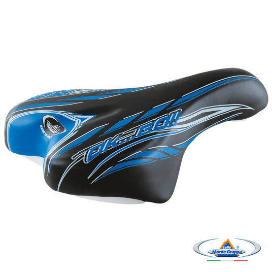 Siodło 996 OK GO Dziec.;220x145mm;Jarzmo;Czarno/Niebieskie -zdjęcie numer 2