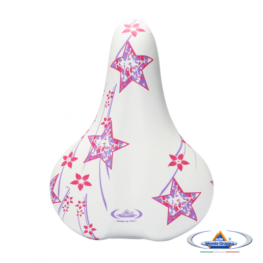 Siodło 997 MAGIC Junior;240x190mm;Jarzmo;Biało/Różowe -zdjęcie numer 3