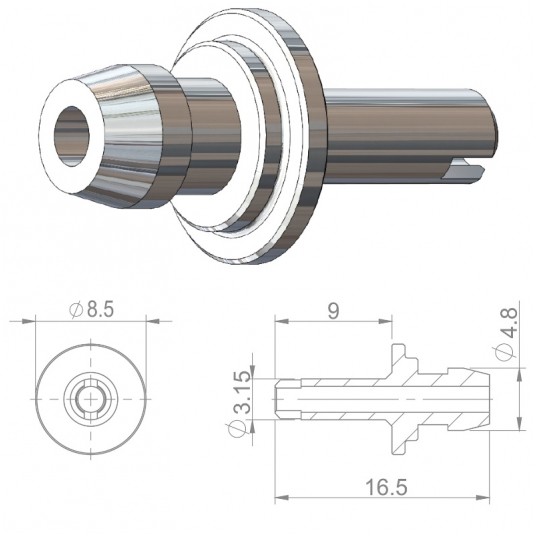 Śruba d/odpow. HBP40 Nierdz;3.15mm;d/Formula -zdjęcie numer 1