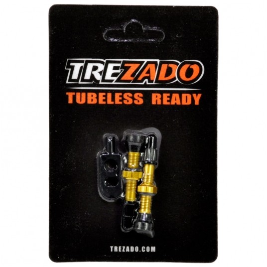 Zawór TREZADO Presta 34mm d/Tubeless;2szt;GD -zdjęcie numer 1