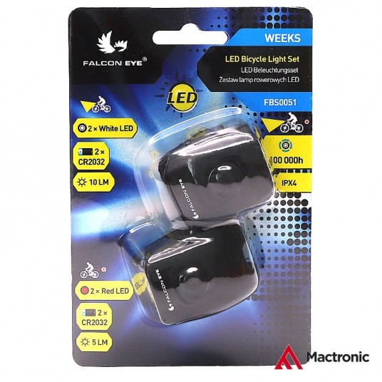 Zestaw lamp Falcon Eye WEEKS 10lm/5lm;2x2LED -zdjęcie numer 2