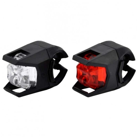 Zestaw lamp JY3005 2x2LED;2F/2F;n/Baterie;CZARNA -zdjęcie numer 1