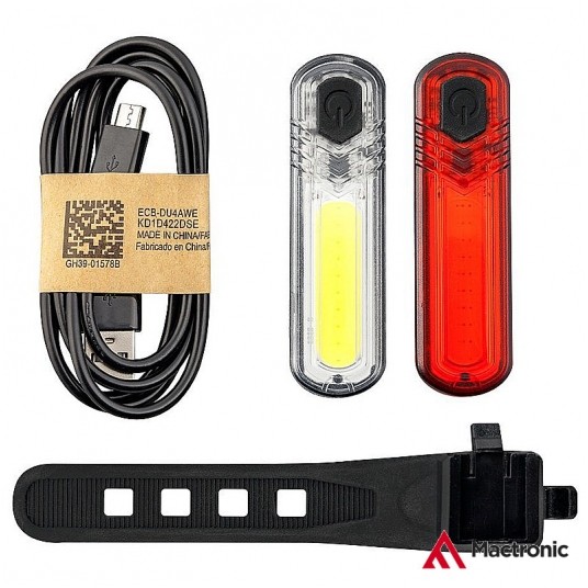 Zestaw lamp Mactronic DUOSLIM 60lm/18lm;2xCOB LED -zdjęcie numer 2