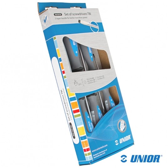 Zestaw śrubokrętów UNR-606CS5TBI Płaskie;5szt -zdjęcie numer 2