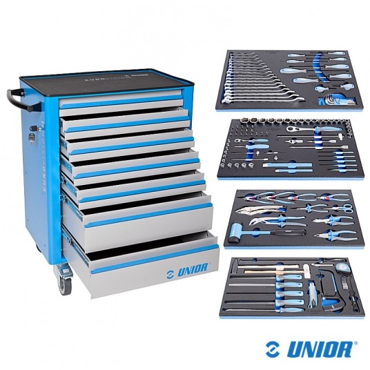 Zestaw UNR-1011CEV4 wózek narz.+127szt. narzędzi -zdjęcie numer 1