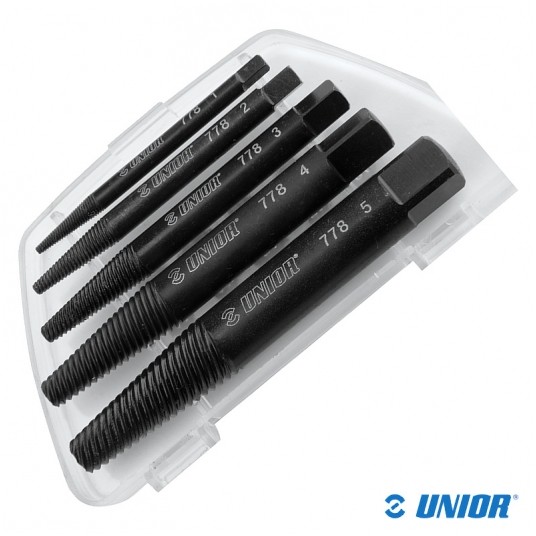 Zestaw wykrętaków UNR-778/4PB do śrub;1-5 -zdjęcie numer 1
