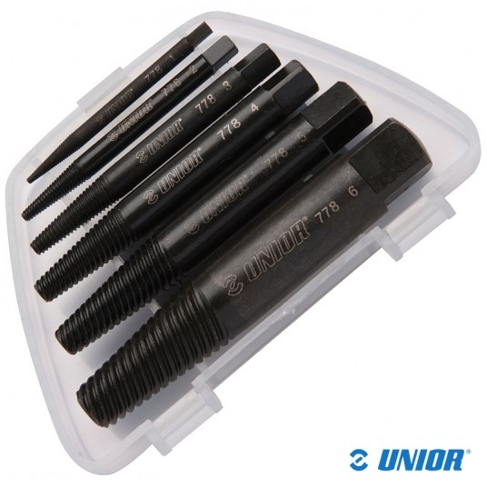 Zestaw wykrętaków UNR-778/4PB do śrub;1-6 -zdjęcie numer 1