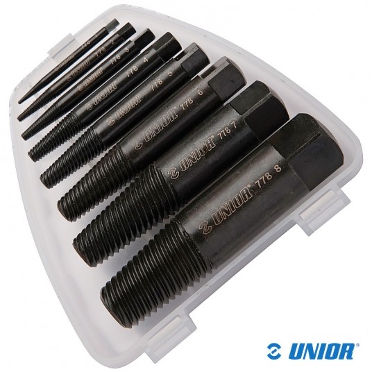 Zestaw wykrętaków UNR-778/4PB do śrub;1-8 -zdjęcie numer 1