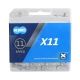 Łańcuch KMC X11 1/2"x11/128";118og.;11b;SZARY;BOX -zdjęcie numer 2