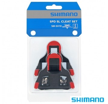 Bloki pedałów SM-SH10 SPD-SL;Sztywne;Czerwone