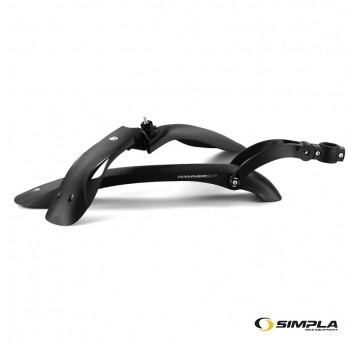 Błotnik kpl. SPL-HC PCV;24"-28";AMT;Czarny