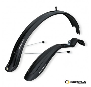 Błotnik kpl. SPL-RaptorDR PCV;26"-28";Drut;Czarny