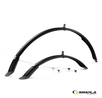 Błotnik kpl. SPL-UBIQUIT 28";PCV;45mm;CZARNO/TYTAN