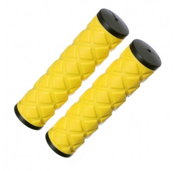 Chwyt HY-306-3 PCV;L:115mm;Żółto-Czarny