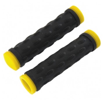 Chwyt HY-503-3 PCV;L:128mm;Czarno-Żółty