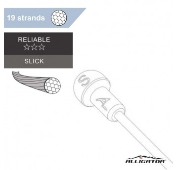 Cięgno ham. CH-RD19S Szosa;Galw.;Slick;1.7m;5szt