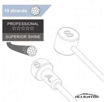 Cięgno ham. CH-UN19S Uniw.;Nierdz.;Sup.Shine.;3.0m