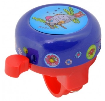 Dzwonek DZ165088 Stal/PVC;55mm;NB/RD