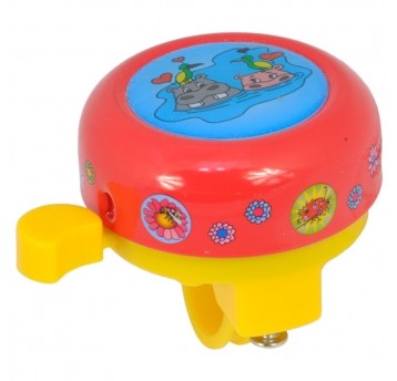 Dzwonek DZ165088 Stal/PVC;55mm;RD/YE