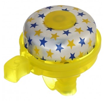 Dzwonek DZX25 Alu/PVC;45mm;Gwiazdki;YE