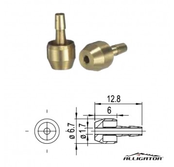 Igła przew.hydr HCP03HY Mosiądz;Oliwka;5szt