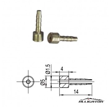 Igła przew.hydr HCP03MG Mosiądz;5szt