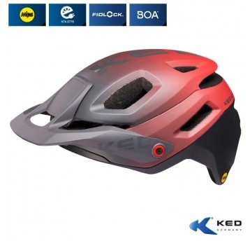 Kask KED PECTOR ME-1 RD/CZ;MTB;MIPS;"M"(52-58cm)