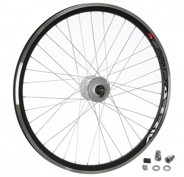 Koło 26" przód PPOP Prądnica3W/Alu.Stożek;SR/CZ