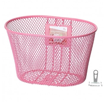 Koszyk HT-022 Przód;Stal;Dziec.;RÓŻOWY