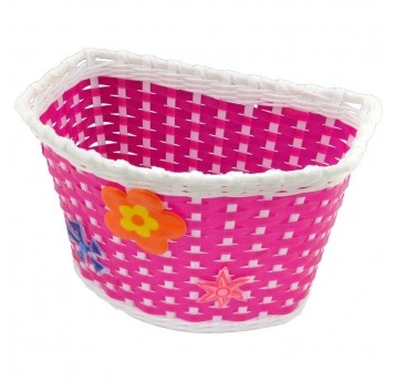 Koszyk KP175040 Przód;PVC;n/Kier.;Dziec.;RÓŻ