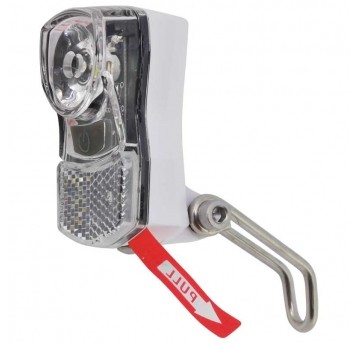 Lampa przód XC210 1W LED;7lux;IPX3;n/Bat.;BIAŁA