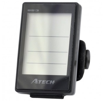 Licznik ATBS13 Atech;13funkcji;Bezprzew.;Czarny