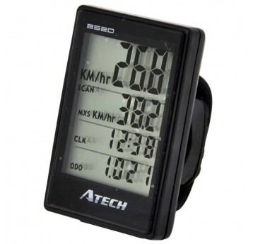 Licznik ATBS20 Atech;20funkcji;Bezprzew.;Czarny