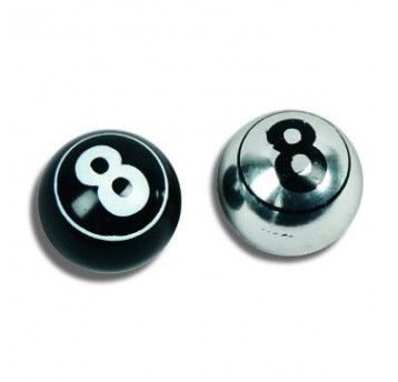 Nakrętka zaworu dętki NZ-08 Alu;Bila"8";SR;2szt