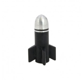 Nakrętka zaworu dętki NZ-RAC2 Alu;CZARNA