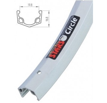 Obręcz Alu 12" J20A 19.8x16.8mm;16H;SR