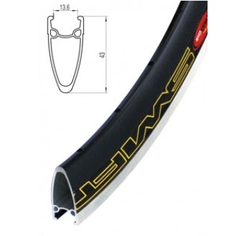 Obręcz Alu 28" J13DT 13.6x43mm;36H;SR