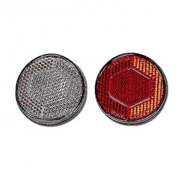 Odblask kpl. TF-203 Okrągły;P-Biały/T-Czerwony