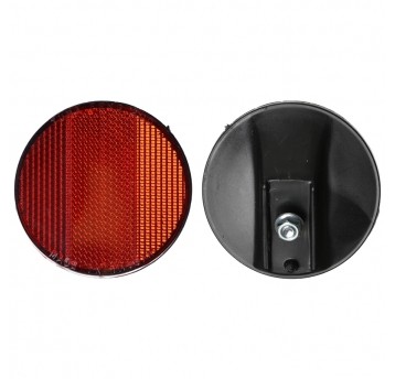 Odblask tył TF-215 Orągły;n/Błotnik;Czerwony