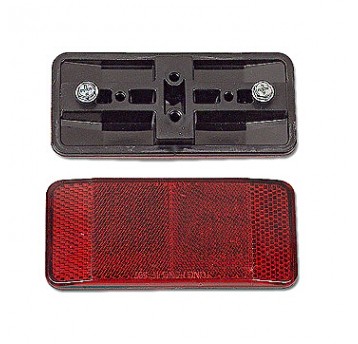 Odblask tył TF-507 Prostokątny;n/Bagażnik;Czerwony