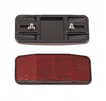 Odblask tył TF-508 Prostokątny;n/Bagażnik;Czerwony