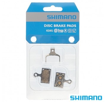 Okładziny ham.tarcz. SHIMANO K04S Metaliczne