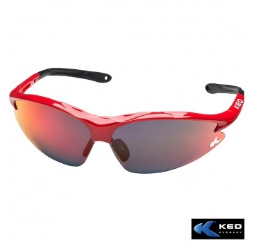 Okulary KED JACKAL Czerwone;Grilamid TR90;UV400