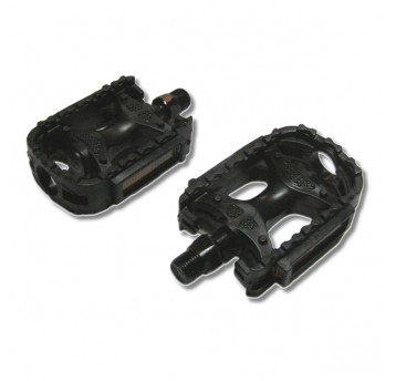 Pedał CJ-165 PCV 12-16";Oś 9/16";Odblask;CZARNY