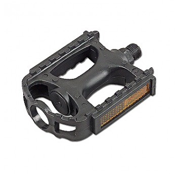 Pedał FP-806 PCV;Oś9/16";KK;Odblaski;CZARNY