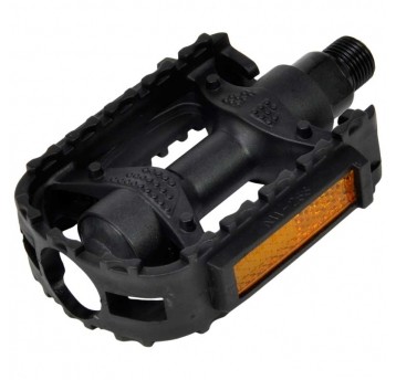 Pedał NW-253 Dziec.12"-16";PCV;Oś9/16";Czarny