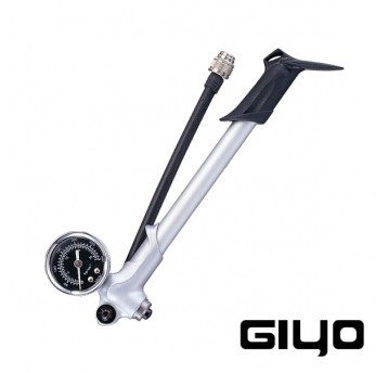 Pompka GIYO GS-02 d/Amort.;Alu/PCV;Manometr;300PSI
