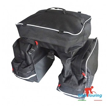 Sakwa BASSO-T002 n/Bagażnik;3kom.;42litry